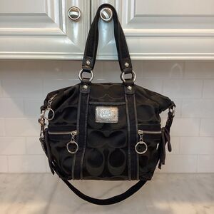 Coach Purse Handbag Poppy Signature Spotlight Convertible Tote Mini Shoulder Bag